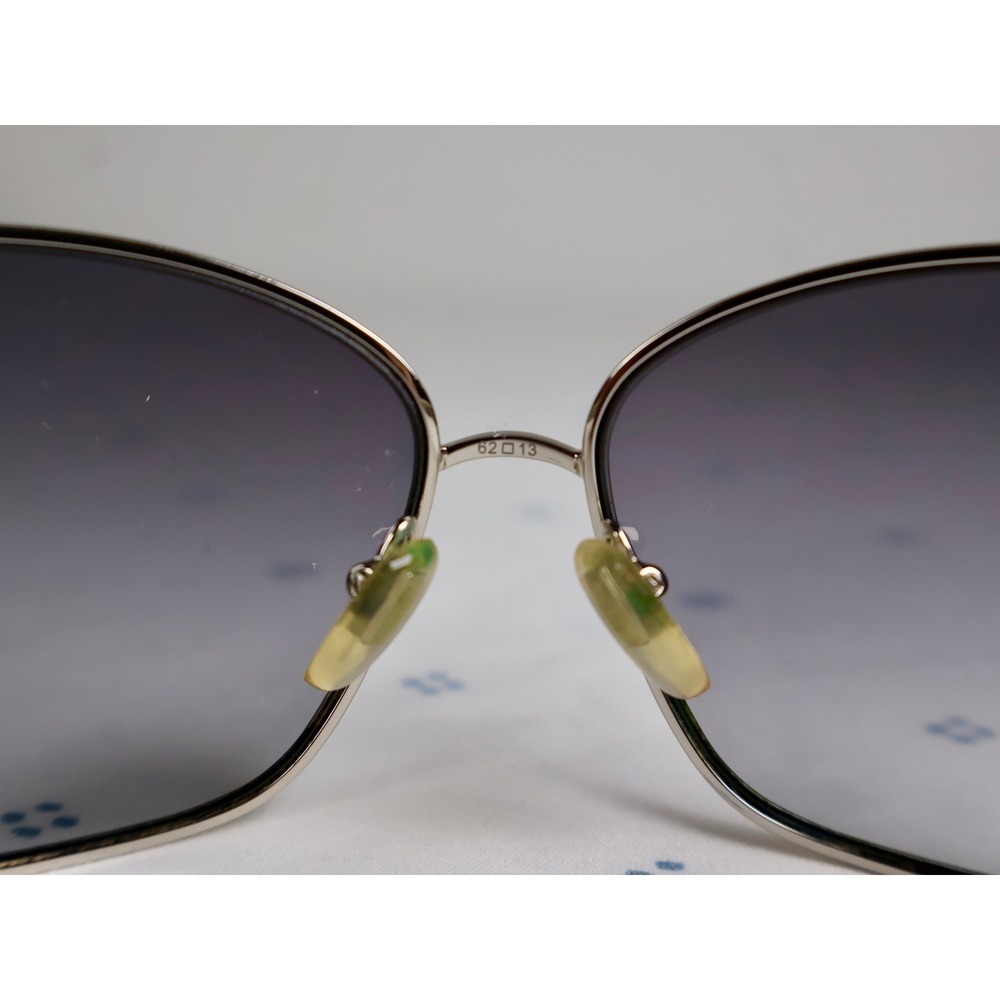 Coach ALYSSA S565 Crystal Sunglasses Designer Silver Frames Eyewear Women's Y2K - Picture 11 of 13